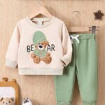 Bear Design Printed Kids Winter Suit (Each)
