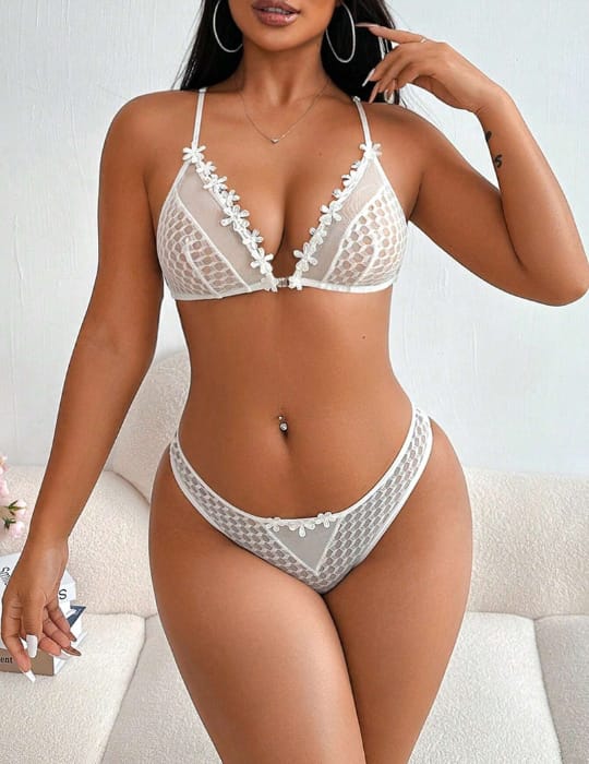 Coral Embrace Bra Set