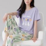 Cute Bunny Printed Night Suit