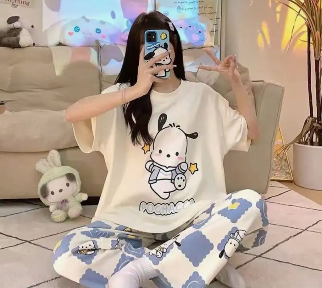 Cute Character Printed Night Suit