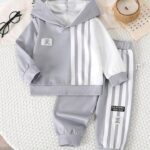 Grey Liner Printed Kids Winter Suit (Each)