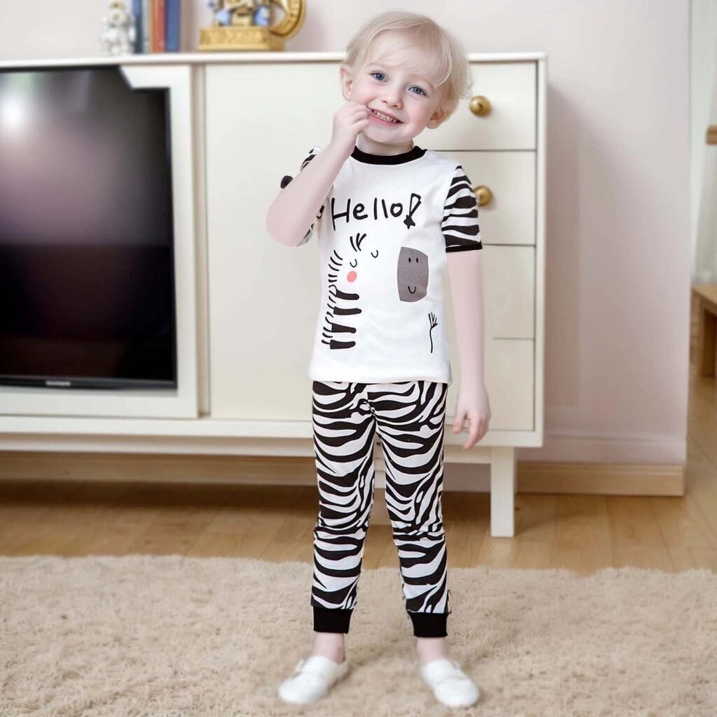 Hello Zebra Half Sleeve Kids Suit (Each)
