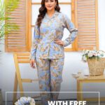 Imported Linen Printed Classic Print PJ Set-LP28
