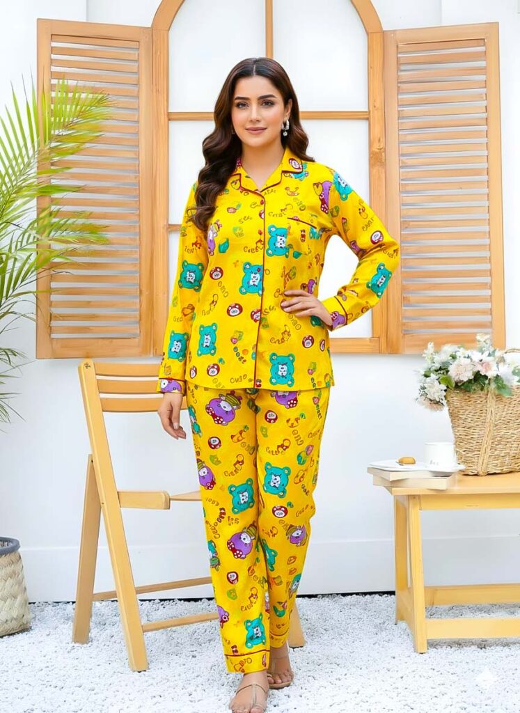 Imported Linen Printed Good Day PJ Set-LP3