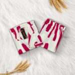 Imported Linen Printed Pink pattern PJ Set-LP11