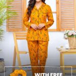 Imported Linen Printed Warm Glow PJ Set-LP9