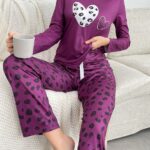 Leopard Skin Printed Night Suit