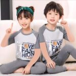 Love Fashion Half Sleeve Kids Suit (Each)