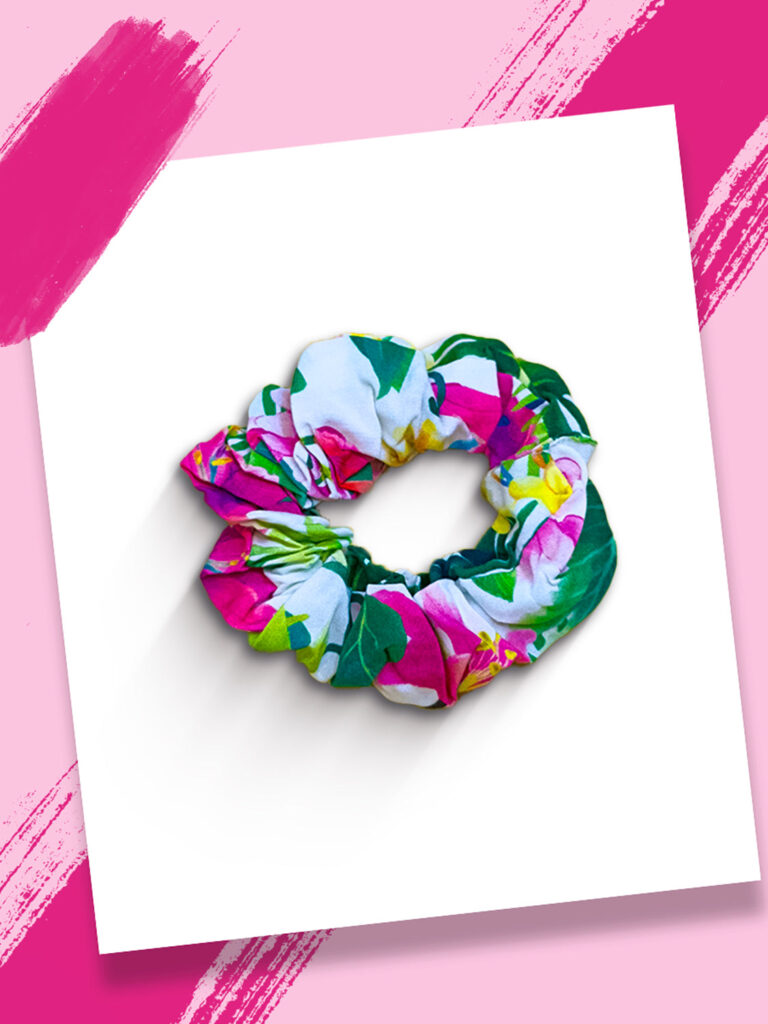 Multi Flower Scrunchie