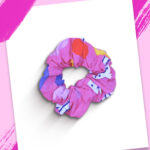 Pink Hearts Scrunchie