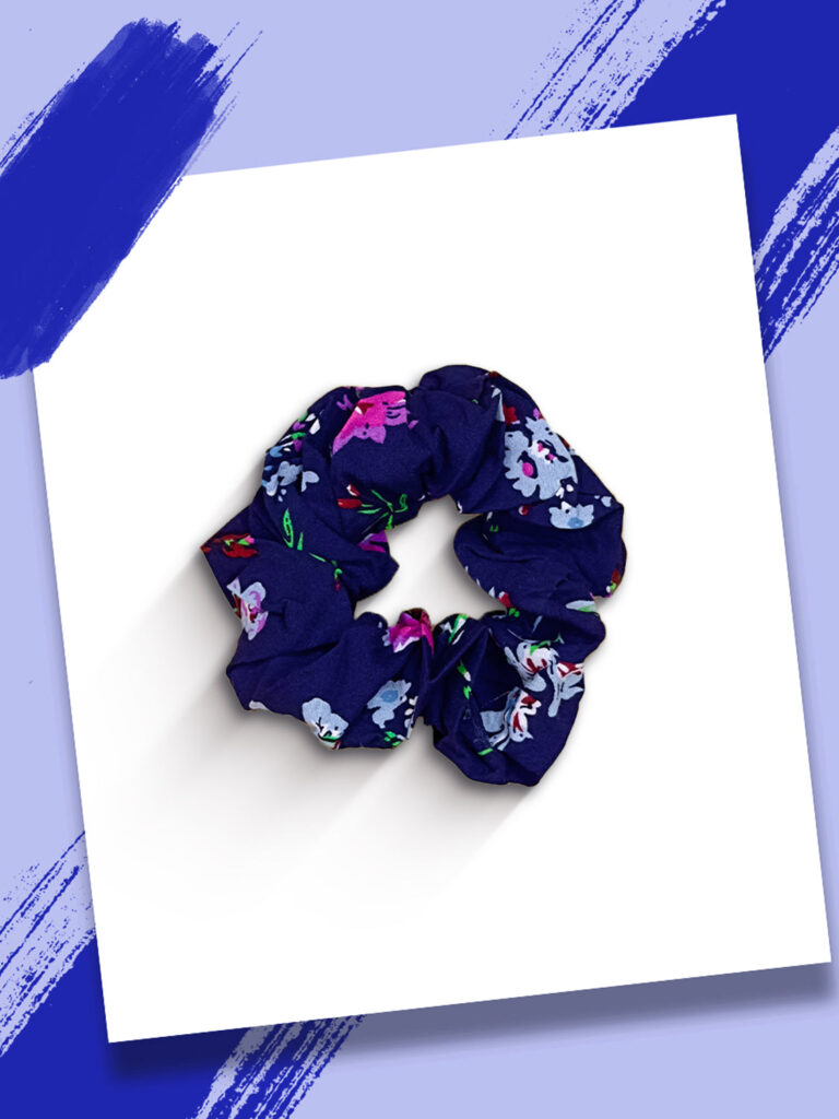 Pink Pattern Scrunchie