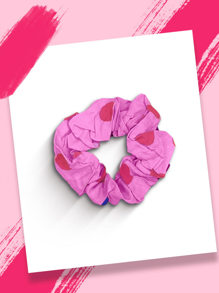 Playful Polka Scrunchie