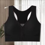 Premium Melange Zip Sports Bra
