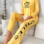 Smile Forever Printed Night Suit