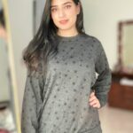 Charcoal Star Printed Night Suit