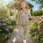 Little Princess Bunny Bow Premium Cotton Jersey Co Ord Set  Cute & Trendy Western Wear Collection for Girls