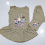 Little Princess Bunny Bow Premium Cotton Jersey Co Ord Set  Cute & Trendy Western Wear Collection for Girls