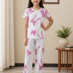 Luxury Comfort Floral Print Cotton Jersey Sleepwear & Lounge Set