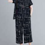 Premium Women's Capri Plazo Set Soft Jersey Fabric | Comfortable Summer Lounge Wear | Relaxed Fit Everyday Style