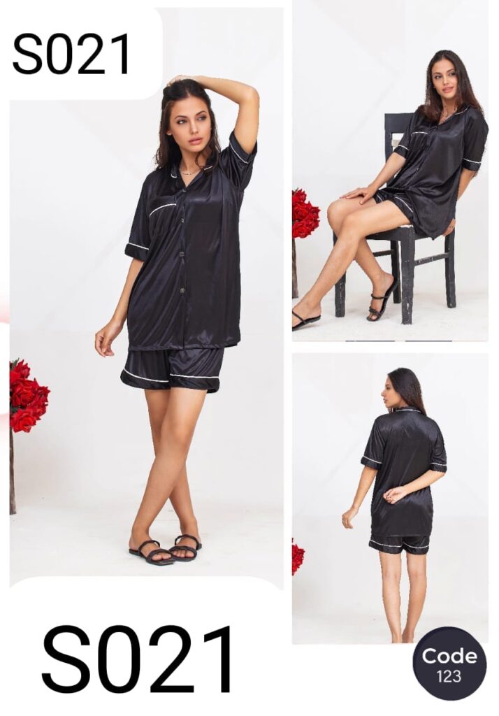 Women's Premium Ruby Silk Nightwear Set – Soft Imported Silk Fabric