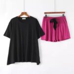 Comfort Chic Women's T-Shirt & Shorts Lounge Set – Soft Jersey Summer Wear