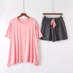 Comfort Chic Women's T-Shirt & Shorts Lounge Set – Soft Jersey Summer Wear