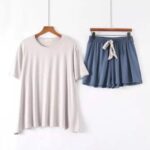 Comfort Chic Women's T-Shirt & Shorts Lounge Set – Soft Jersey Summer Wear