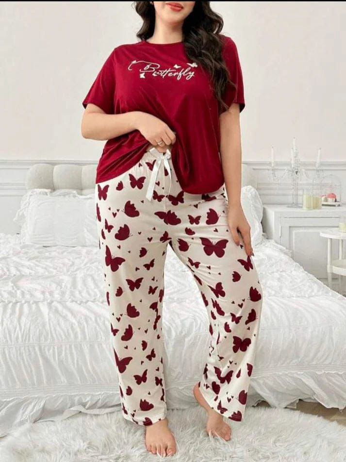 Luxury Cotton Jersey Sleepwear Set for Women  Soft & Comfortable Nightwear