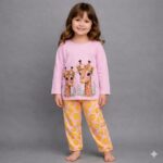 Premium Kids Panda Print Soft Jersey Summer Night Suit – Soft Breathable & Comfortable Sleepwear Set (1–10 Years)