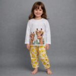 Premium Kids Panda Print Soft Jersey Summer Night Suit – Soft Breathable & Comfortable Sleepwear Set (1–10 Years)