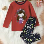 Premium Kids Panda Print Soft Jersey Summer Night Suit – Soft Breathable & Comfortable Sleepwear Set (1–10 Years)