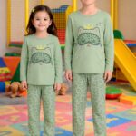 Premium Kids Panda Print Soft Jersey Summer Night Suit – Soft Breathable & Comfortable Sleepwear Set (1–10 Years)